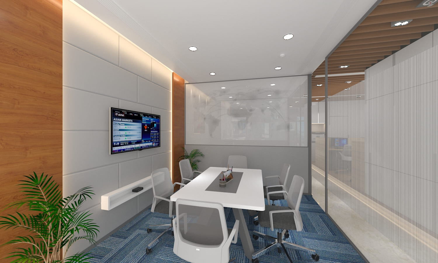 Bright Logistics Office Interior Project | Trance Interiors Image